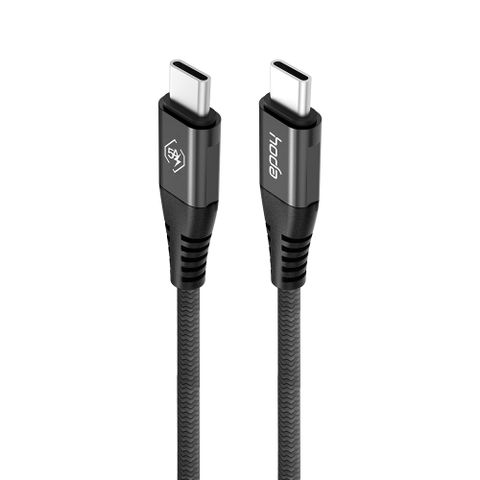 hoda 好貼 180cm USB-C to USB-C W1 尼龍編織3A快速充電傳輸線