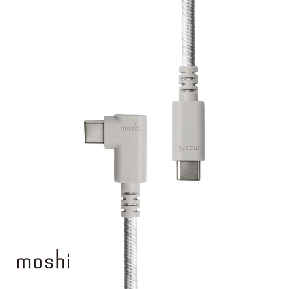 Moshi 摩仕 Integra USB-C to USB-C 90度彎頭 (240W/480Mbps) 充電傳輸線 (1.5 m)