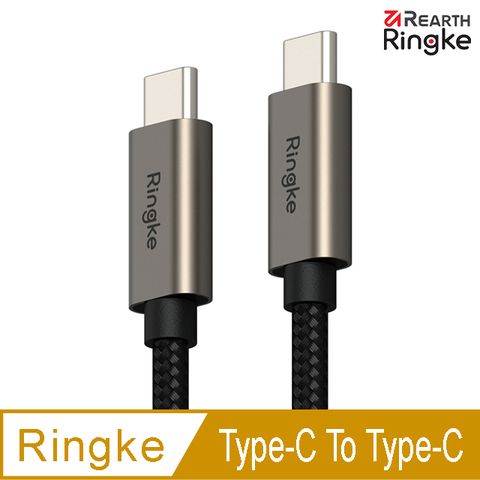 Ringke Fast Charging Basic Cable USB-C Type-C to Type-C 480Mbps PD3.0 60W 3A 快充數據傳輸充電編織線附束線帶