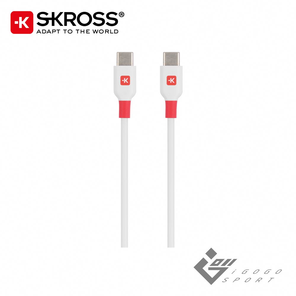 Skross 瑞士 Type-C to Type-C 傳輸充電線 15cm