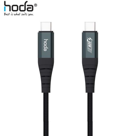 USB-C to USB-C PD 60W 3A W3尼龍編織快速充電傳輸線 100cm