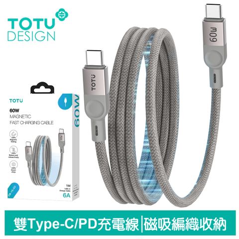 TOTU PD Type-C TO Type-C 充電線傳輸線編織線快充線 QC4.0 CB-13系列 1M 拓途 iPhone 16快充