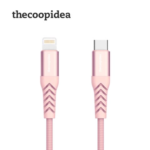 thecoopidea Type-C to Lightning PD 傳輸線(1.2M)-粉