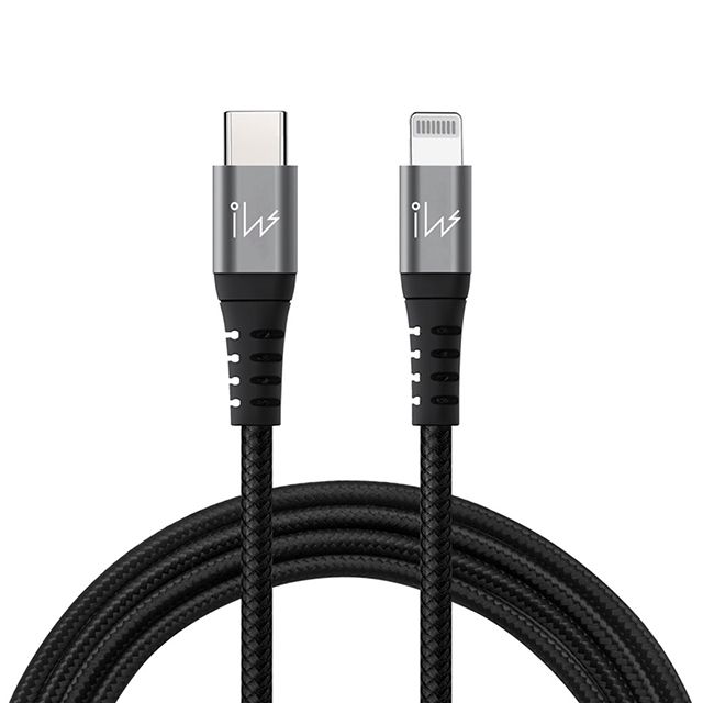 innowatt   MFi官方授權USB-C to Lightning C94快速充電編織傳輸線 (2米/黑灰)