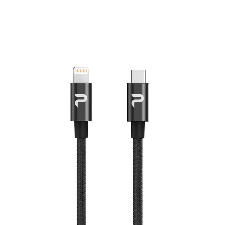 PERFEKT USB-C to Lightning 蘋果Apple認證金屬編織快速充電傳輸線-200cm