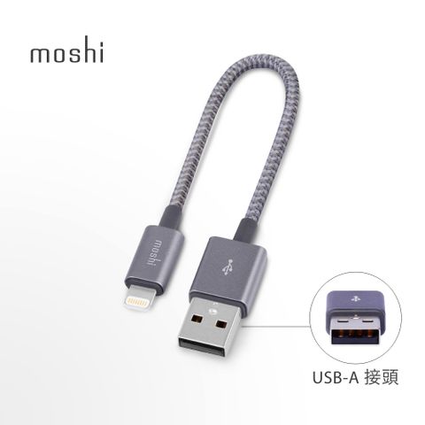 Moshi 摩仕 Integra 強韌系列 Lightning to USB-A 充電傳輸線 (0.25 m)