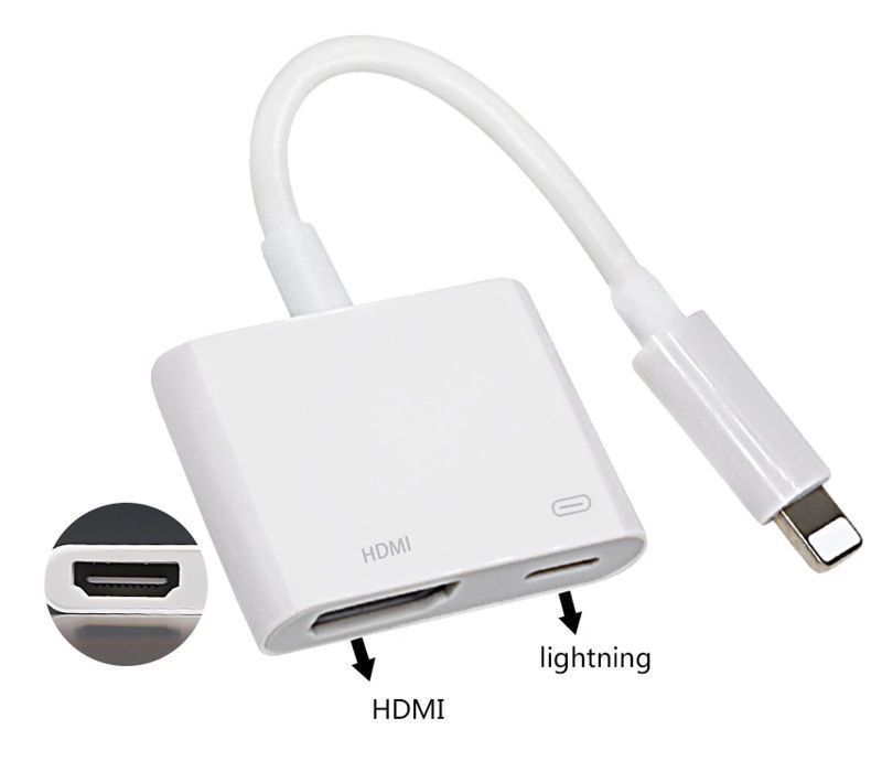 Lightning 轉HDMI 蘋果APPLE iPhone iPad 數位影音轉接線影像輸出充電