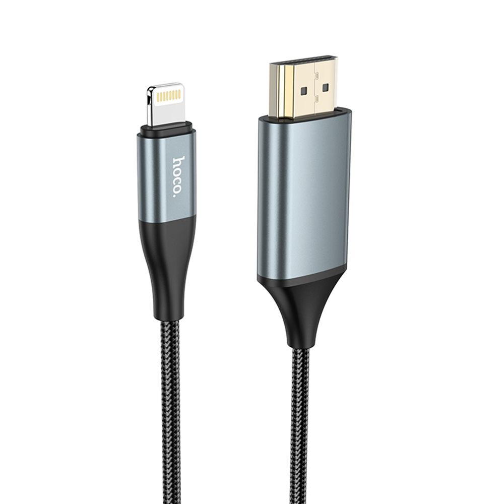 HOCO 浩酷 Lightning to HDMI 影音傳輸線-2米 For iPhone iPad(蘋果螢幕分享器)