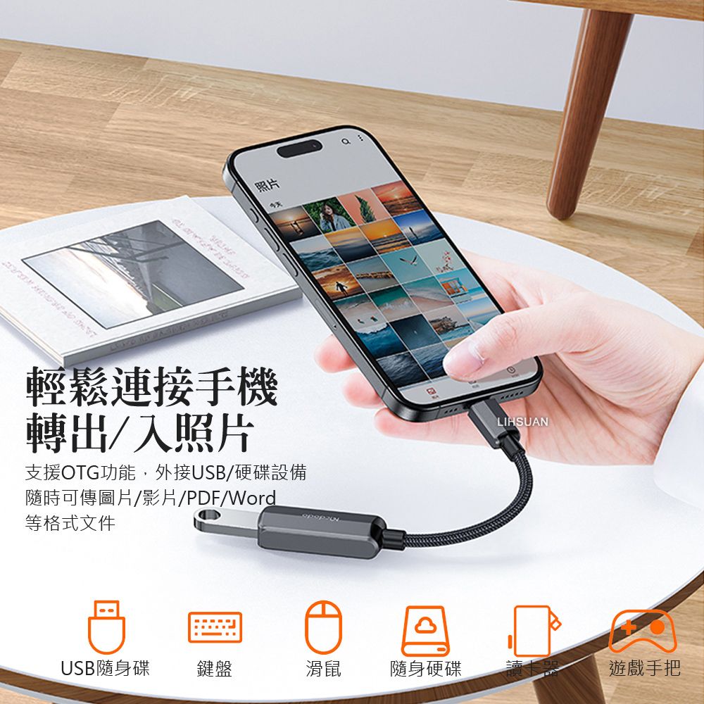 Mcdodo 麥多多 USB3.0 轉 Type-C轉接頭轉接器充電傳輸轉接線 PD60W快充 OTG 蔚藍  適用 iPhone 15/15 Plus/15 Pro/15 Pro Max系列