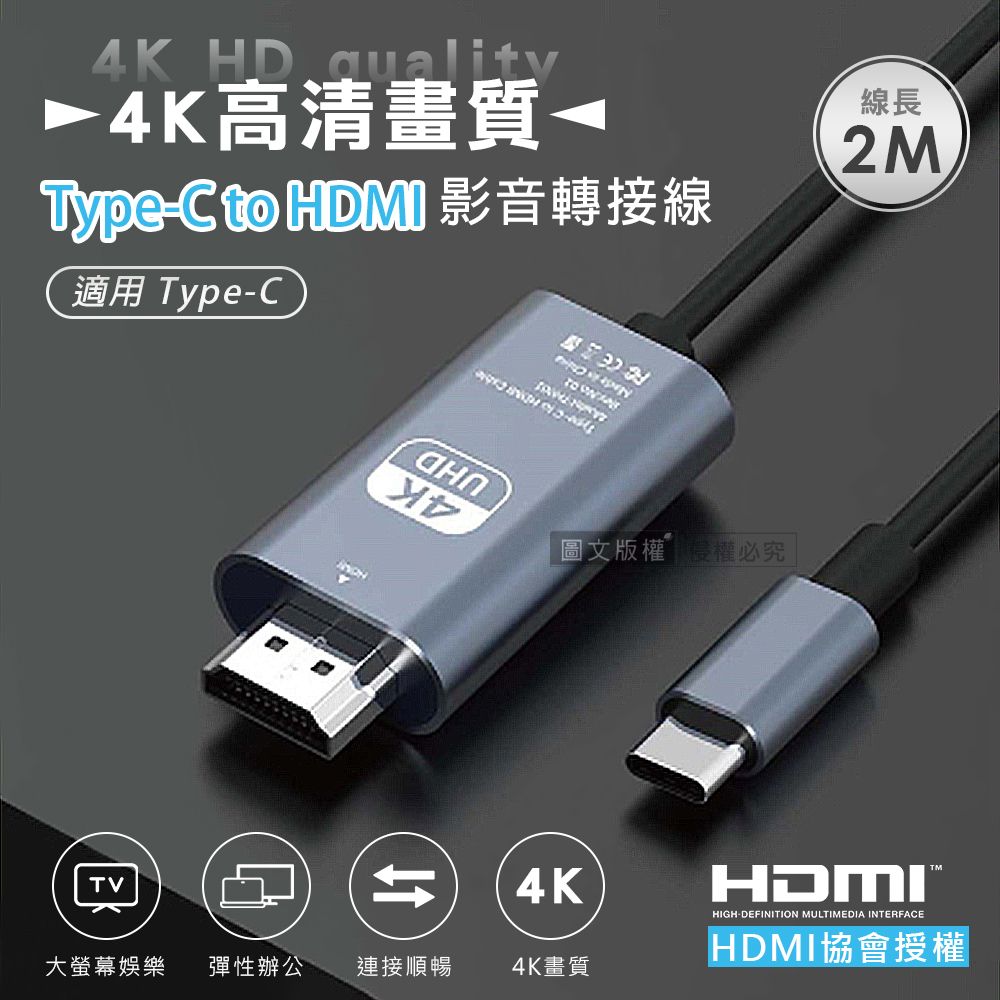 WEPHONE  Type-C to HDMI USB3.1 