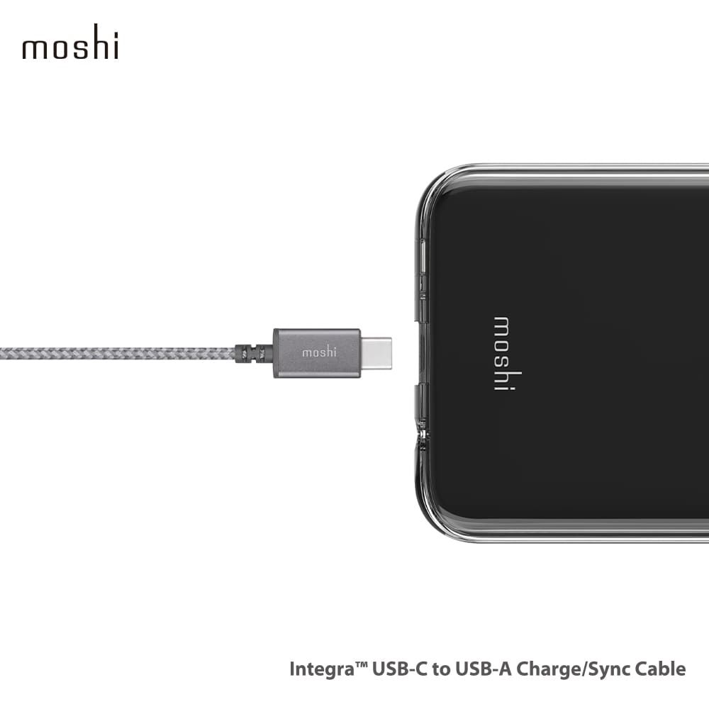 Moshi Integra™ 強韌系列USB-C to USB-A 耐用充電/傳輸編織線- PChome