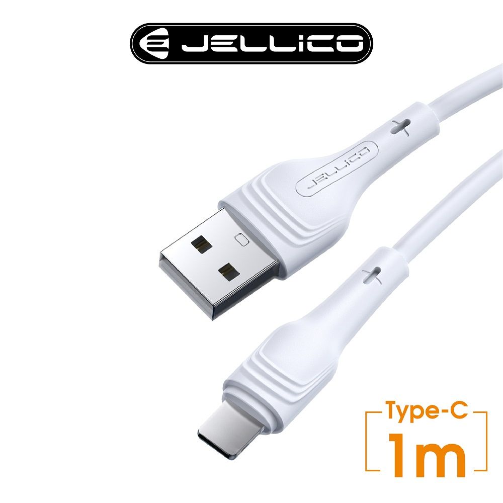 JELLICO  輕巧系列  3.1A快充 Type-C充電傳輸線  1m/JEC-A18-WTC(任二件85折)