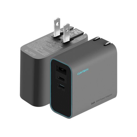 CUKTECH 酷態科 GaN 65W 氮化鎵 2C1A 三孔PD快充認證充電器 AD653CUS (支援iPhone16/15/14/13/12全系列快充)