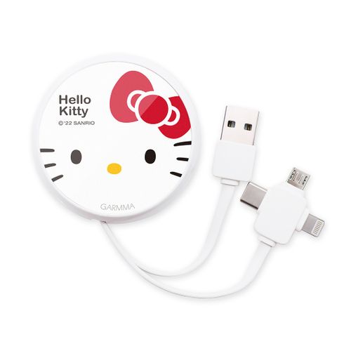 GARMMA Hello Kitty 三合一伸縮傳輸線 經典款-90cm