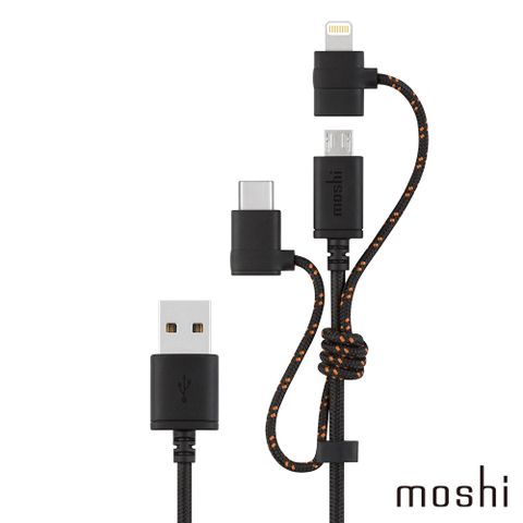 Moshi 摩仕 三合一萬用充電線 (1.0 m)