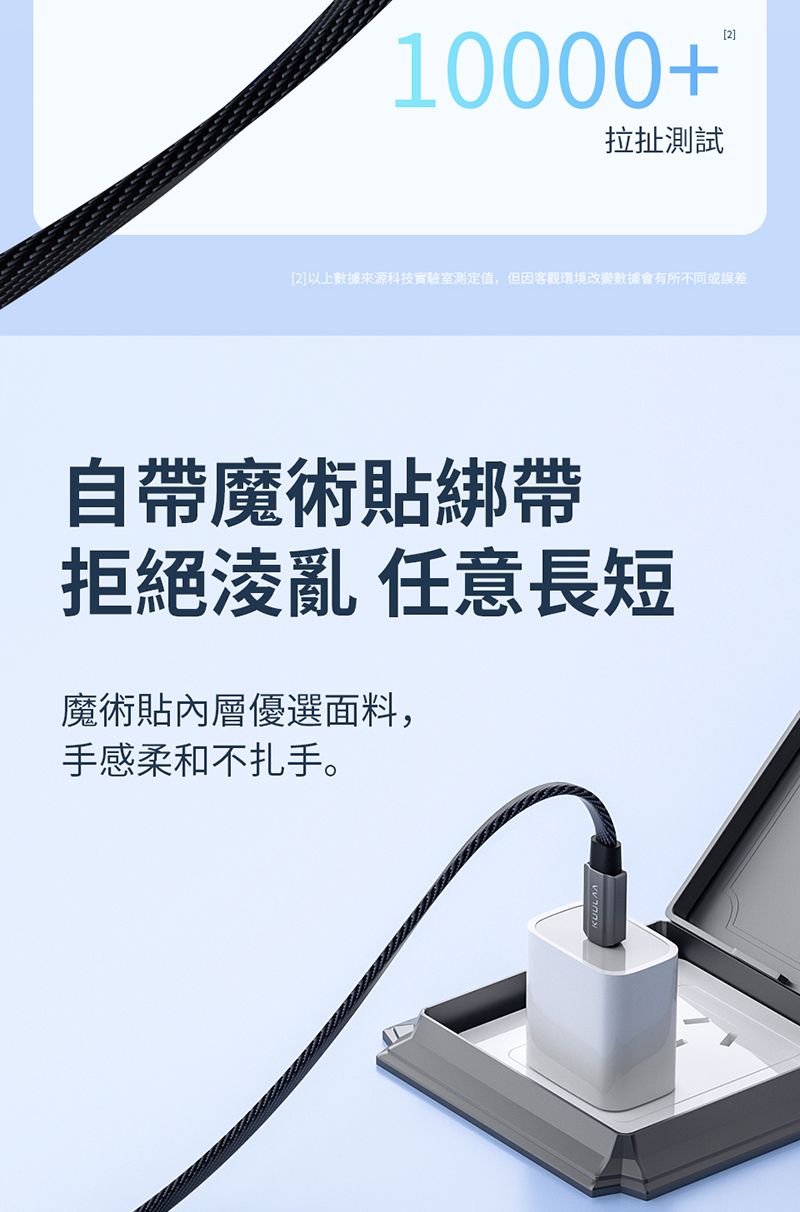 10000+拉扯測試2]以上數據來源科技實驗室测定值,但因客觀環境改變數據會有所不同或自帶魔術貼綁帶拒絕淩亂 任意長短魔術貼內層優選面料,手感柔和不扎手。