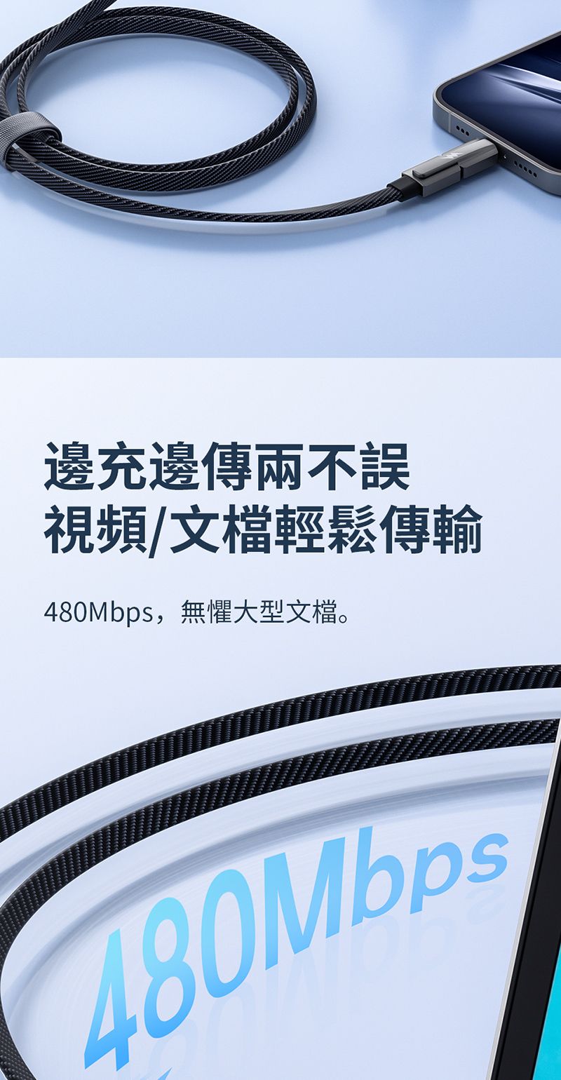 邊充邊傳兩不誤視頻/文檔輕鬆傳輸480Mbps,無懼大型文檔。480Mbps