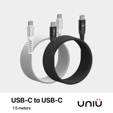 【UNIU】MagFlex™ 磁吸隨卷充電線 3A/60W -1.5m