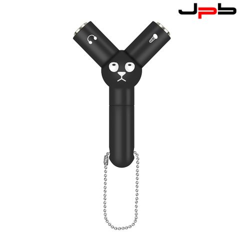 [ JPB ] 3.5mm 耳機一分二 Y型 音源轉接頭 耳機分線器 - 黑色