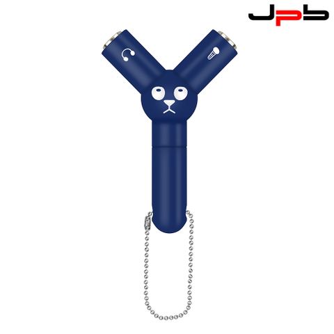 [ JPB ] 3.5mm 耳機一分二 Y型 音源轉接頭 耳機分線器 - 藍色