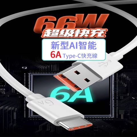 新型智能6A Type-C快充線 全系列皆適用 高速傳輸線 穩定迅速