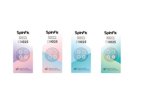 柔軟親膚，緊密貼合SpinFit CP1025 單層專利耳塞 (不含轉接座)