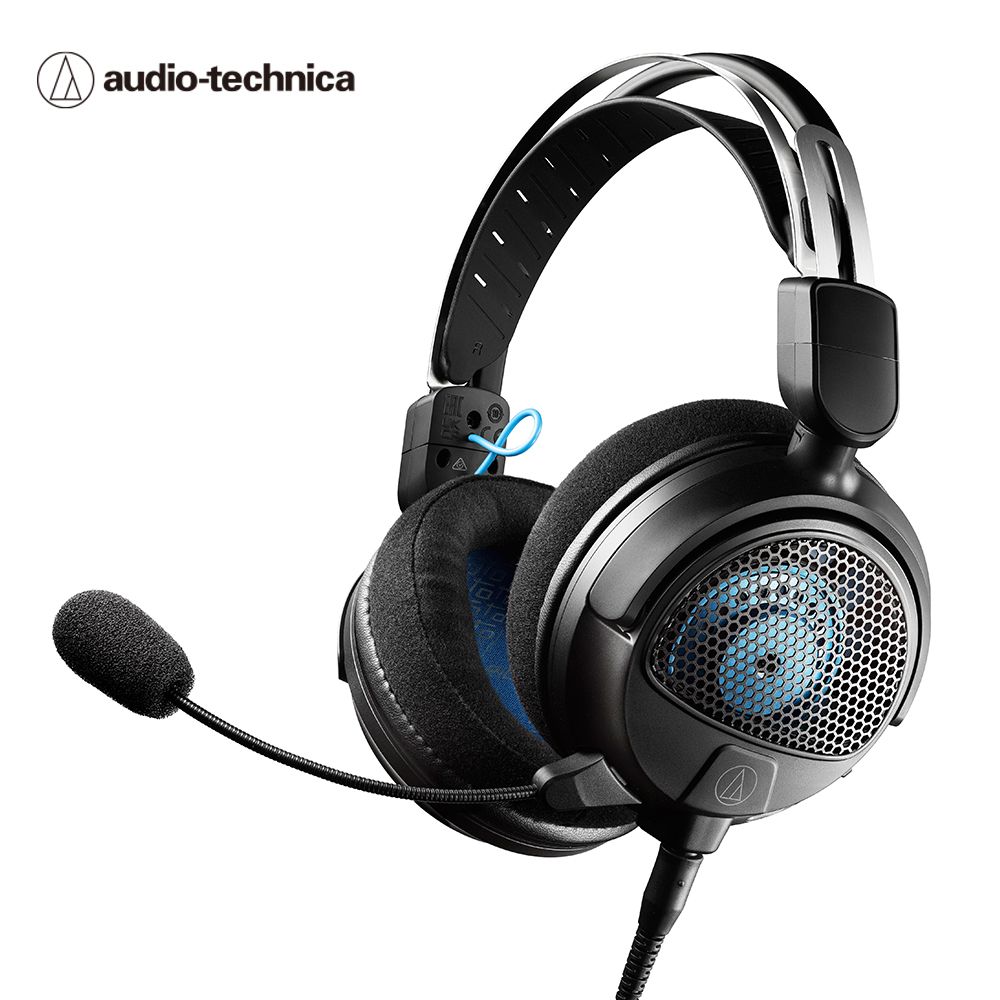 audio-technica 鐵三角  ATH-GDL3 遊戲專用開放式耳機麥克風組-黑色