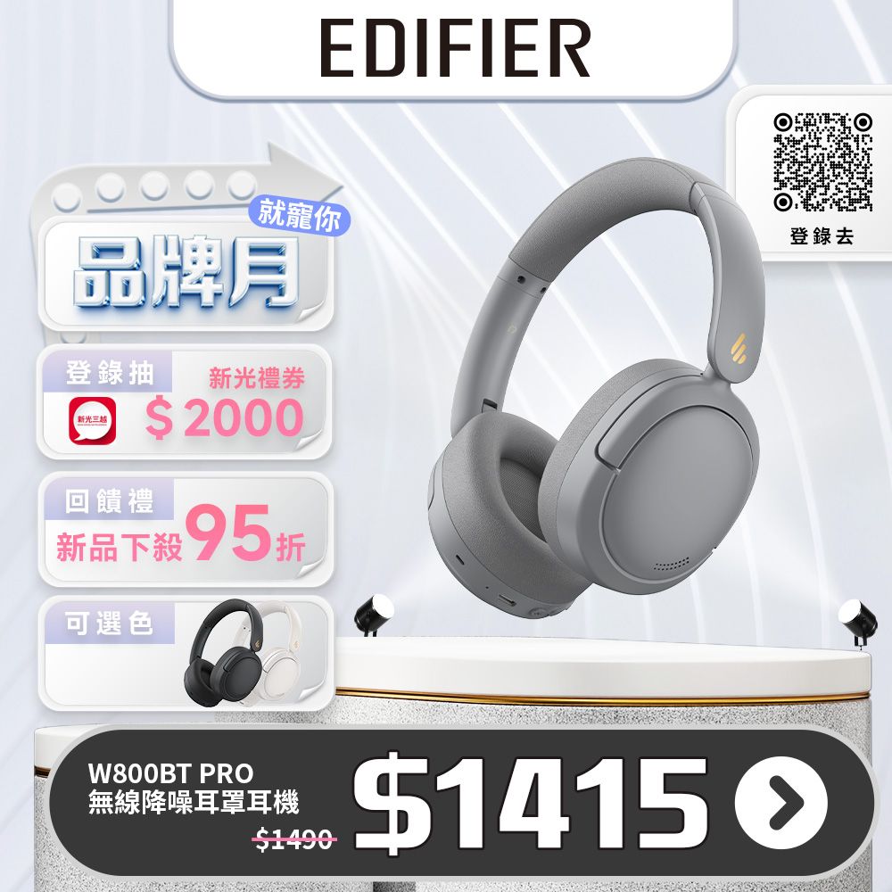 Edifier W800BT Pro 無線降噪耳罩耳機