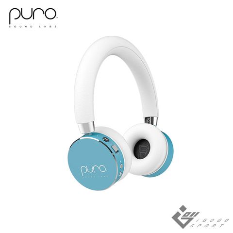 紐約時報評：世界上最棒兒童耳機Puro BT2200s 無線兒童耳機-薄荷藍