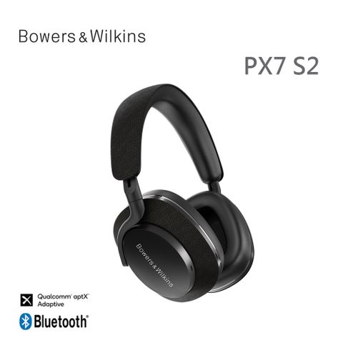 WHAT HI★FI評比滿分英國 Bowers &amp; Wilkins 無線藍牙降噪全包覆式耳機 PX7 S2【石墨黑】