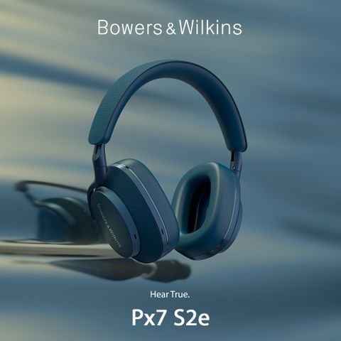 NEW★最接近B&amp;W旗艦款耳機的聲音英國 Bowers &amp; Wilkins 無線藍牙降噪全包覆式耳機 PX7 S2e【海藍色】