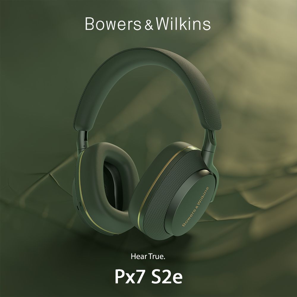 英國Bowers & Wilkins 無線藍牙降噪全包覆式耳機PX7 S2e【森林綠