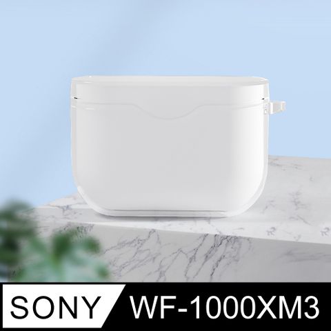 【Timo】SONY WF-1000XM3 藍牙耳機專用 TPU透明保護套(附扣環)