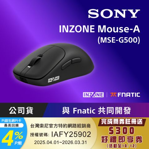 SONY INZONE Mouse-A 無線電競滑鼠 (MSE-G500)