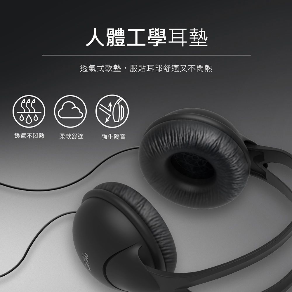 PHILIPS 飛利浦   有線頭戴式耳機麥克風 SHM1900/00