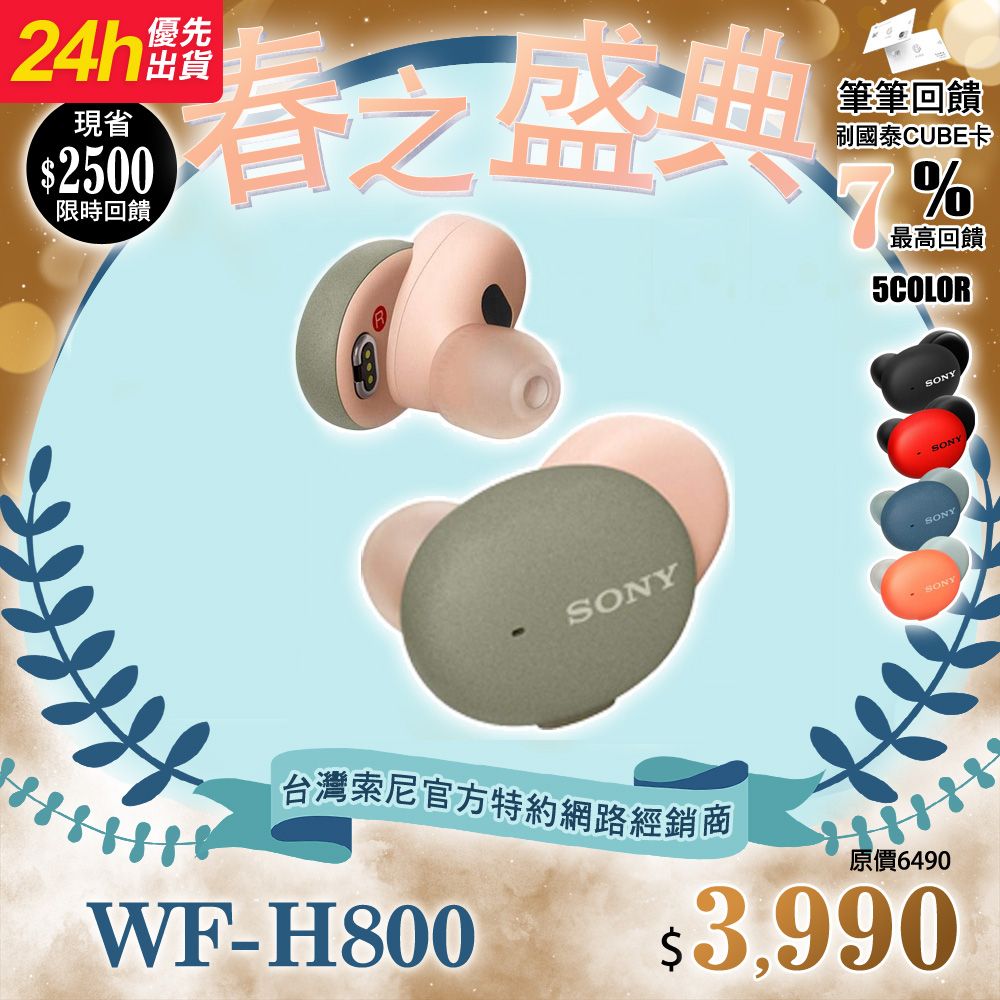 SONY 索尼  WF-H800 真無線耳機