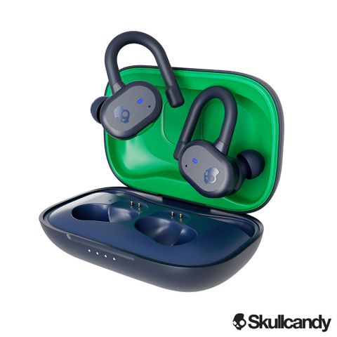 ★最新Skull-iQ語音控制功能Skullcandy 骷髏糖 Push Active 真無線藍牙耳機 深藍+綠色(246)