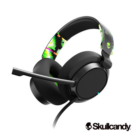 ★XBOX配色版電競有線耳機Skullcandy 骷髏糖 SLYR 史萊爾 Pro 電競有線耳機-XBOX配色版(333)