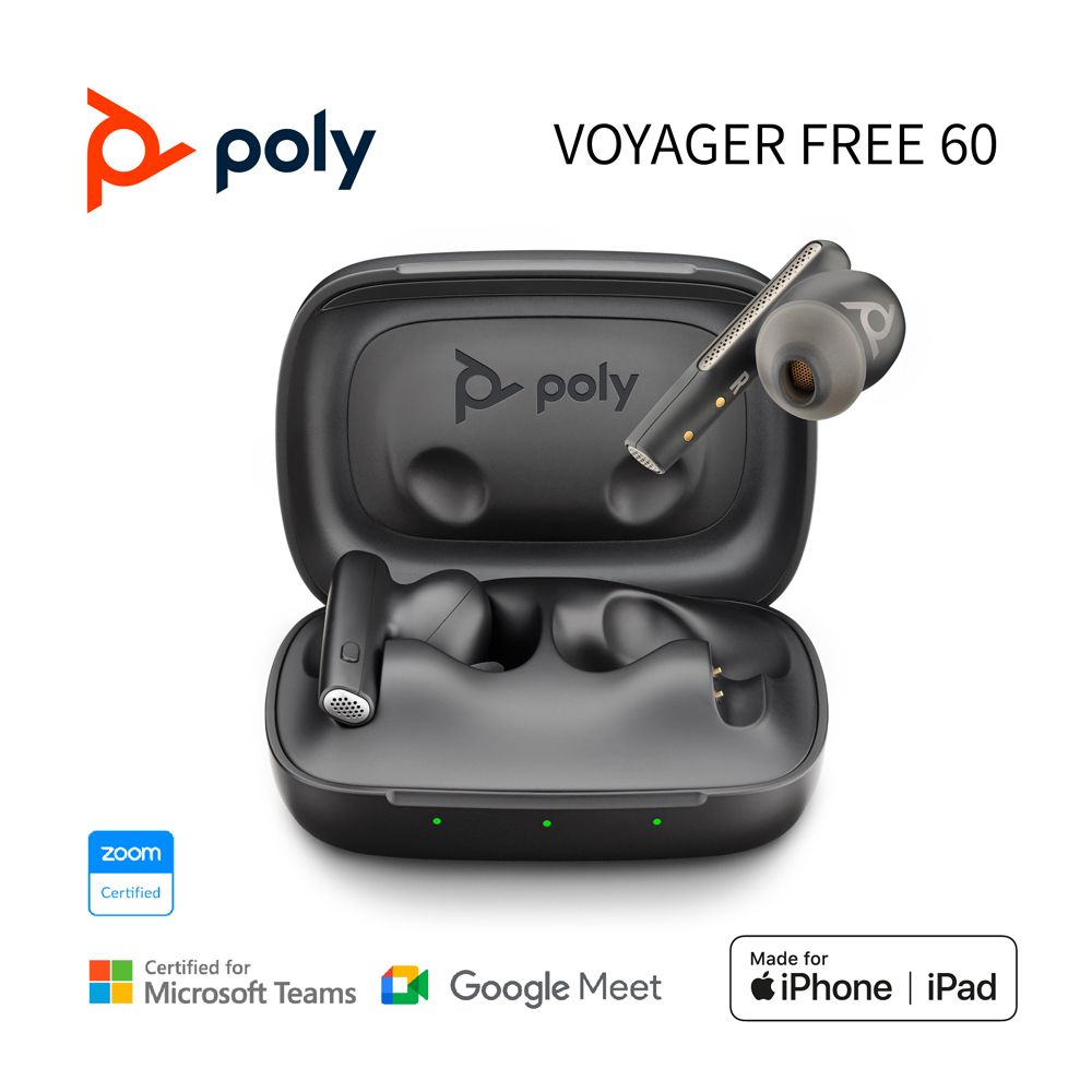 POLY Voyager Free 60 真無線商務降噪音樂耳機- PChome 24h購物