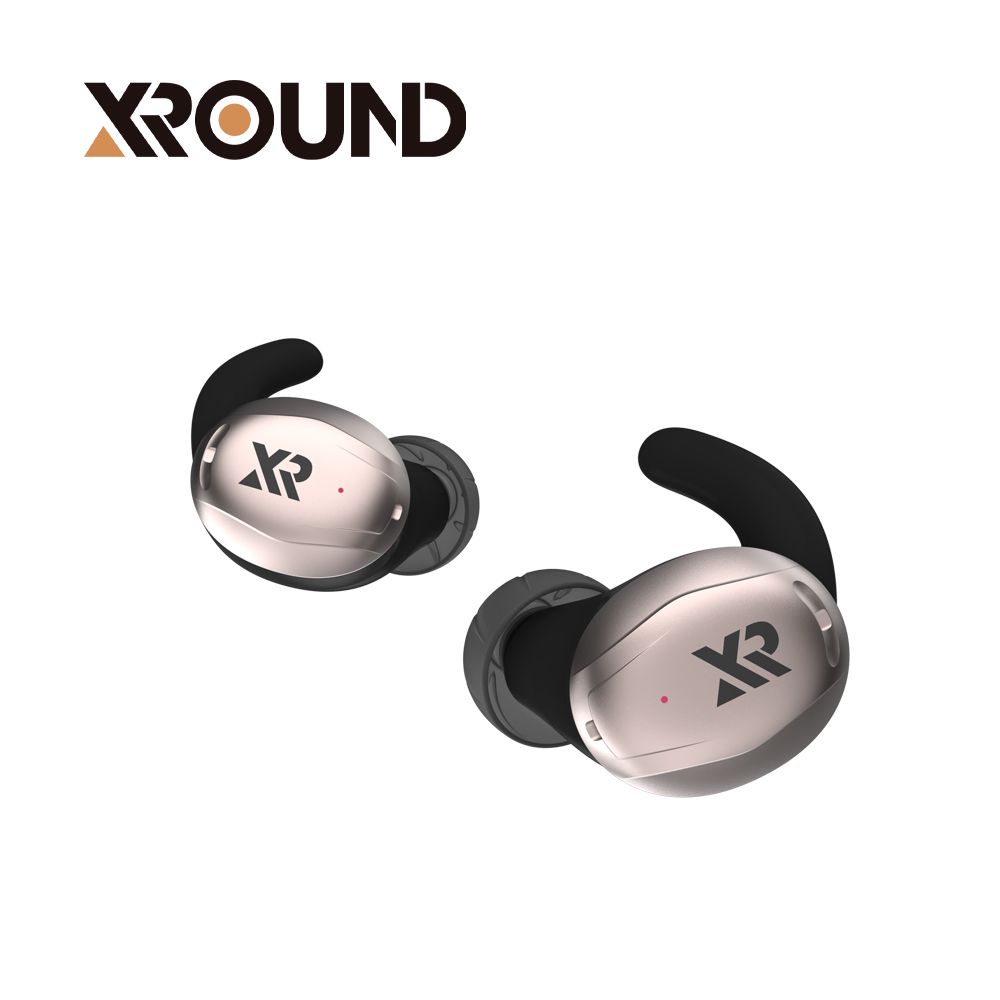 XROUND  HEAR AI 輔聽耳機-香檳黑 (輔聽器雙耳)