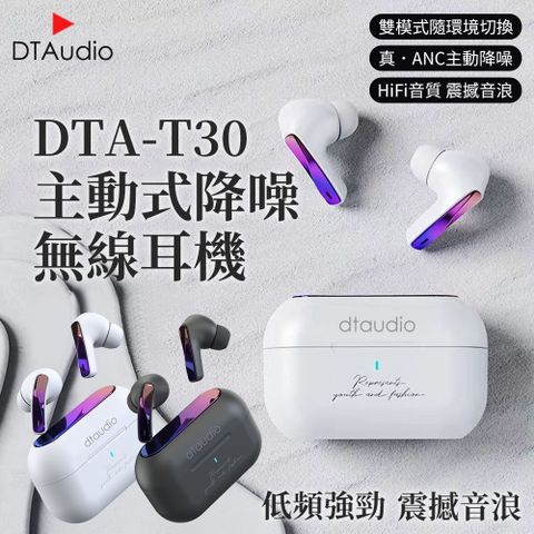 DTAudio 聆翔 ANC T30主動式降噪無線藍牙耳機