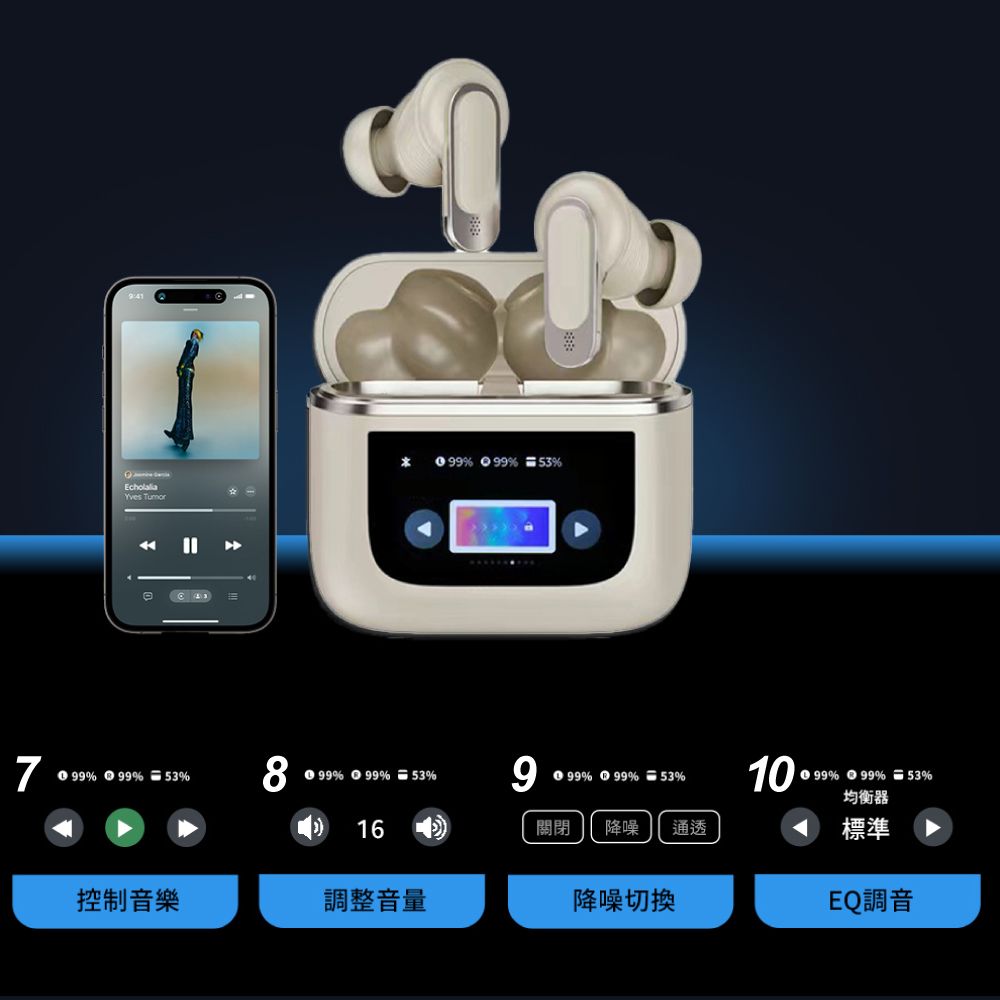 % 99% 53%799% 99% 53%899% 99% 53%999% 99% 53%1099% 99% 53%關閉 降噪通透均衡器標準16控制音樂調整音量降噪切換EQ調音