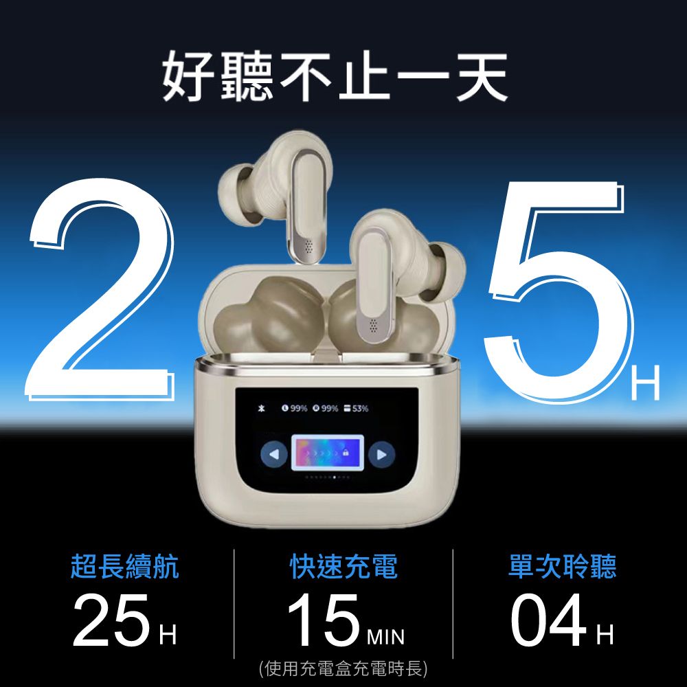 DTAudio 聆翔 觸控屏雙降噪藍牙耳機