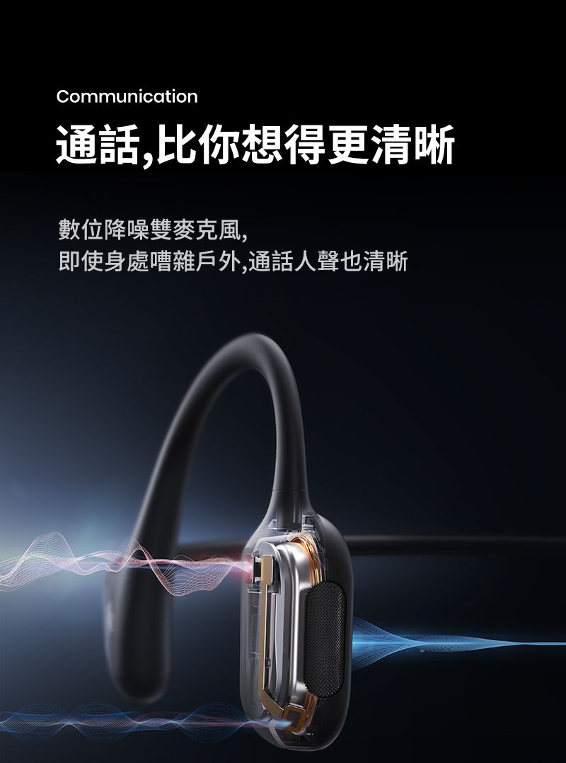 Communication通話,比你想得更清晰數位降噪雙麥克風,即使身處嘈雜戶外,通話人聲也清晰