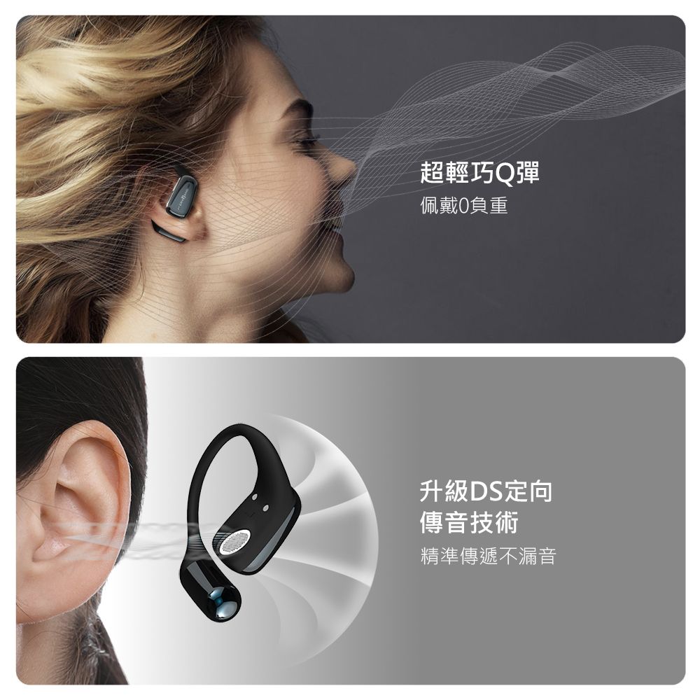 超輕巧Q彈佩戴負重升級DS定向傳音技術精準傳遞不漏音
