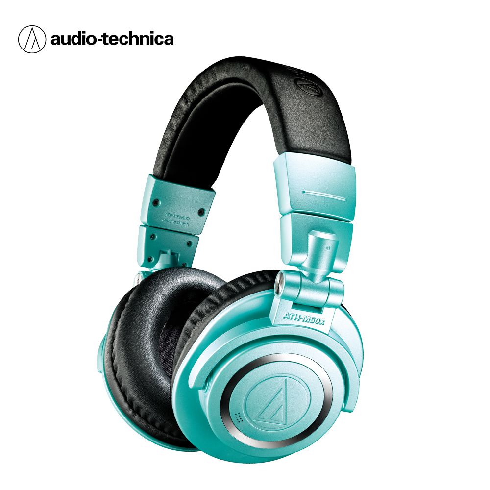 audio-technica 鐵三角  ATH-M50XBT2 IB 無線耳罩式耳機-Tiffany藍