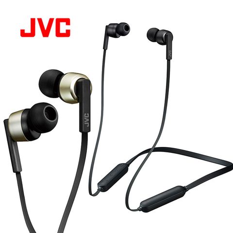 ""降噪-磁吸-IPX4防水功能金屬機身""JVC 降噪耳塞式無線藍芽立體聲耳機HA-FX87BN
