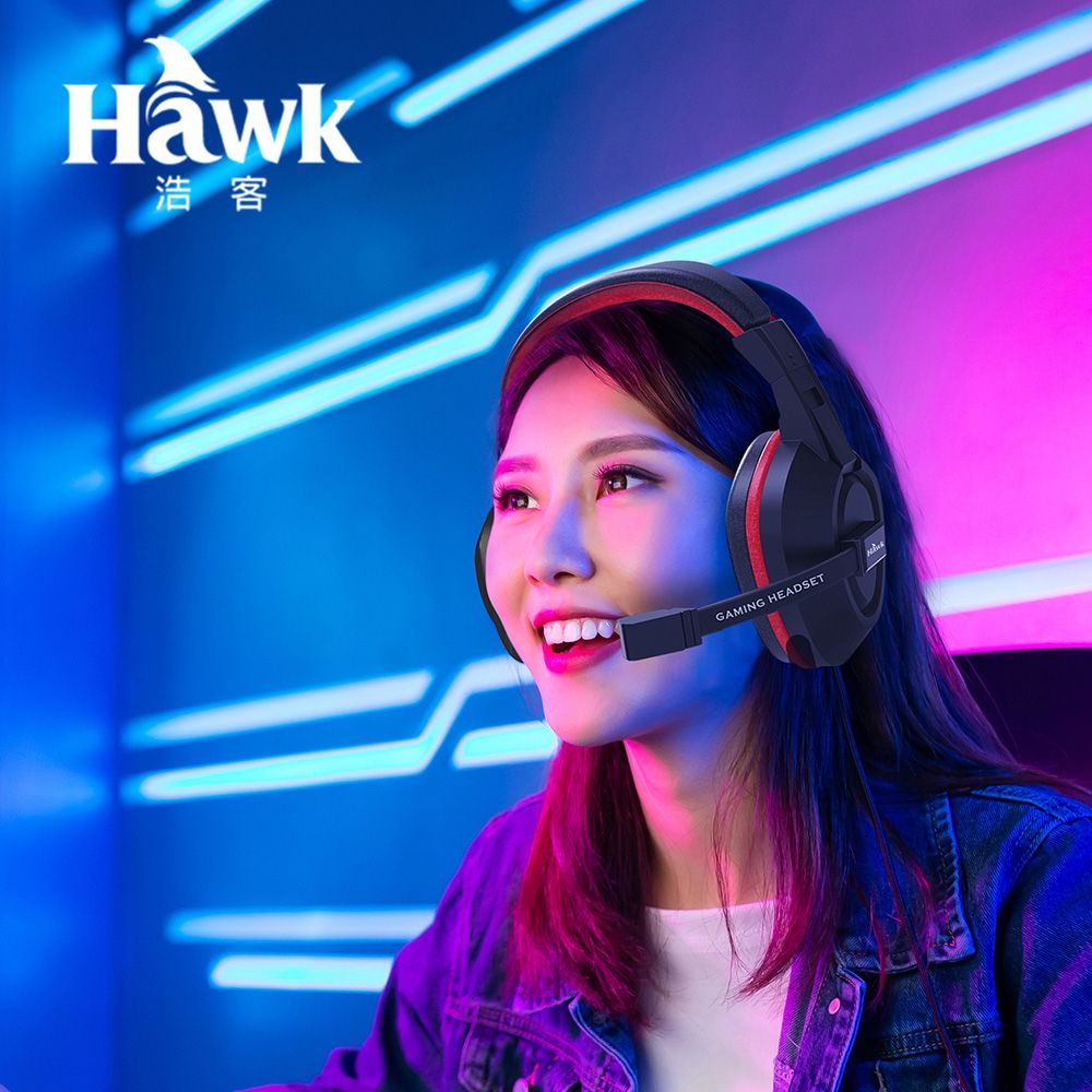 Hawk 浩客    電競頭戴耳機麥克風G768