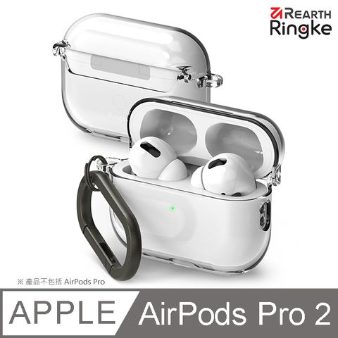 【Ringke】Apple AirPods Pro 2 [Hinge] 透明防摔保護殼（附登山扣）