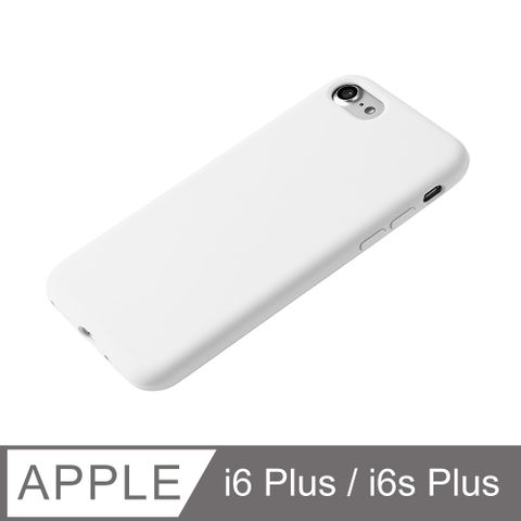 【經典液態殼｜春櫻系列】iPhone 6/6s Plus 手機殼 i6 Plus/i6s Plus 保護殼 矽膠殼 軟殼 (白色)減震矽膠材質 質感與實用兼具